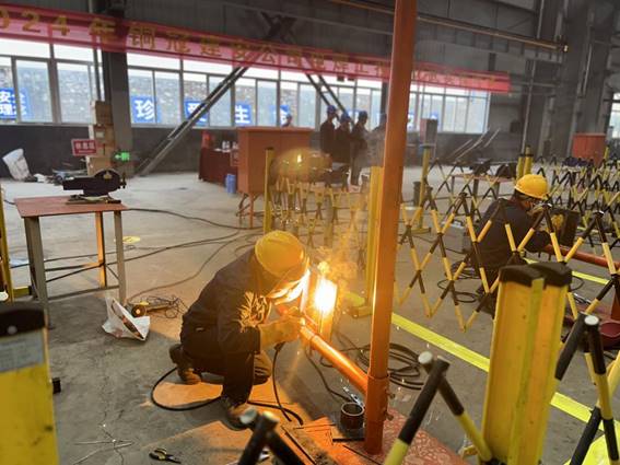 公司舉辦電焊工、電工技術(shù)比武